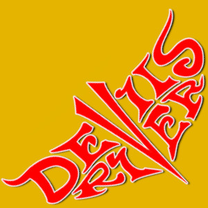 Iconic Devils River logo on a yellow background